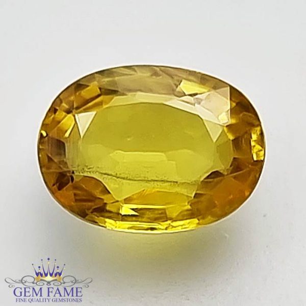 Yellow Sapphire 1.30ct Natural Gemstone Thailand