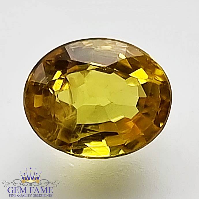 Yellow Sapphire 1.34ct Natural Gemstone Thailand