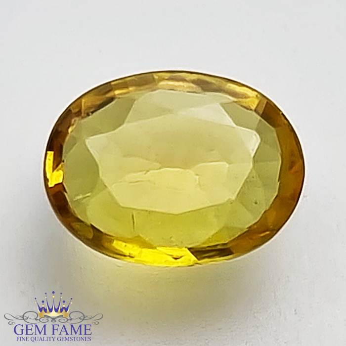 Yellow Sapphire 1.12ct Natural Gemstone Thailand