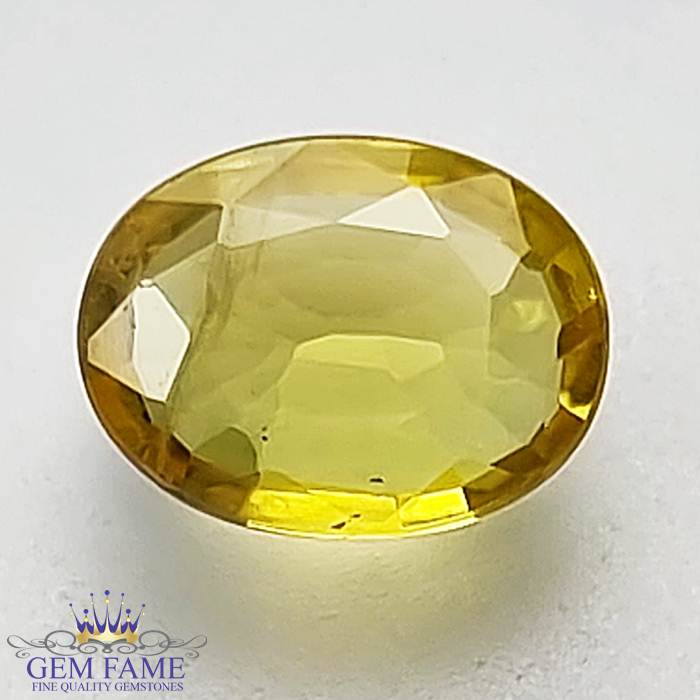 Yellow Sapphire 1.08ct Natural Gemstone Thailand