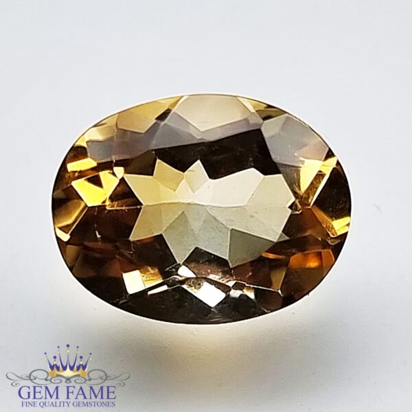 Citrine Quartz 3.19ct Natural Gemstone Brazil