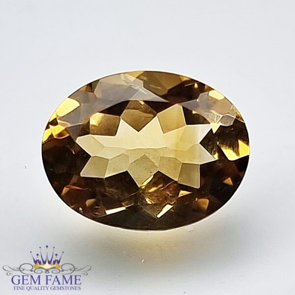 Citrine Quartz 3.61ct Natural Gemstone Brazil